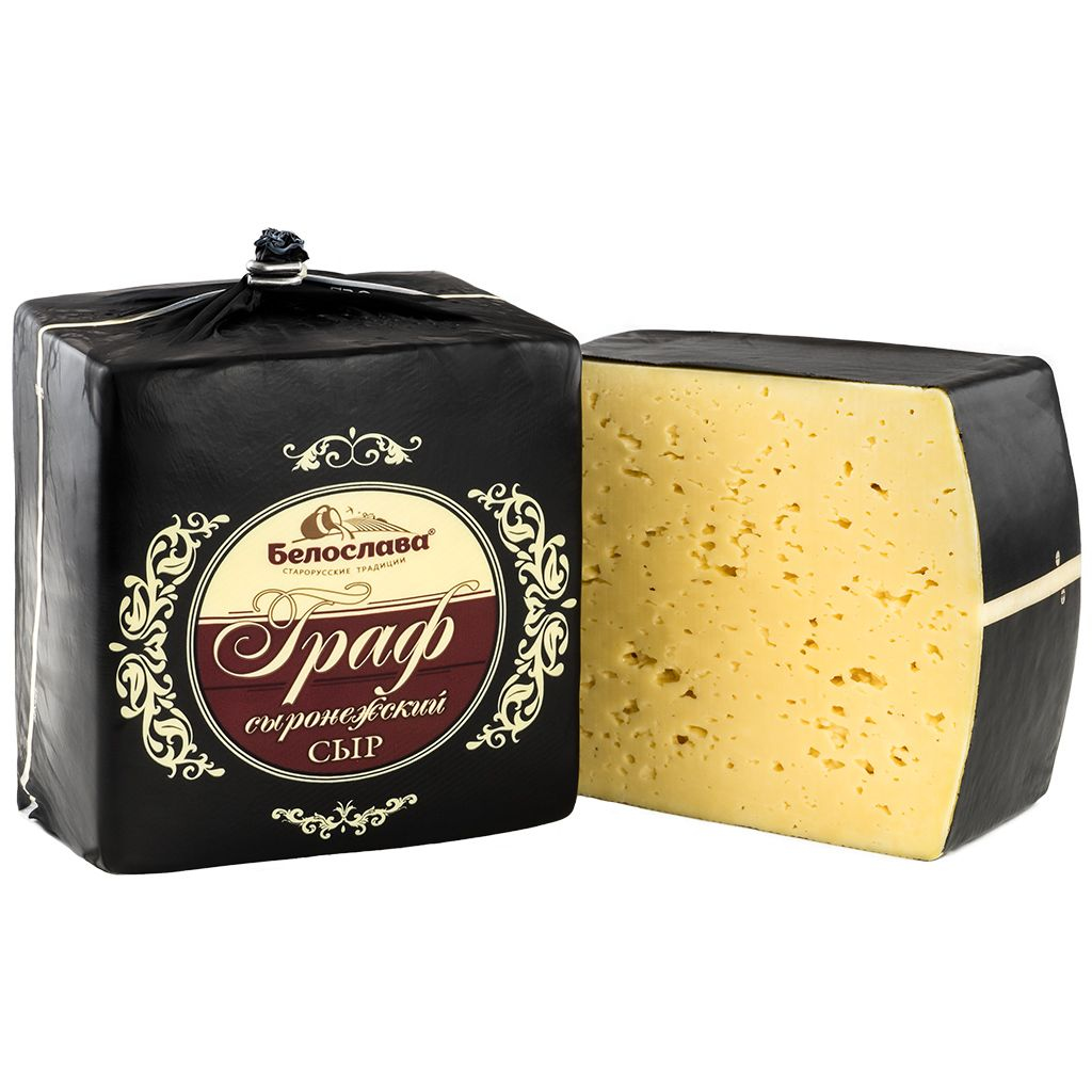 Сыр Сыронежский Граф с аром. топл. мол. 50% кубик 8 х 2кг 