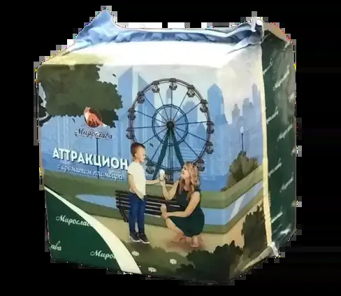 Сыр Аттракцион 50%, квадрат 6х2кг