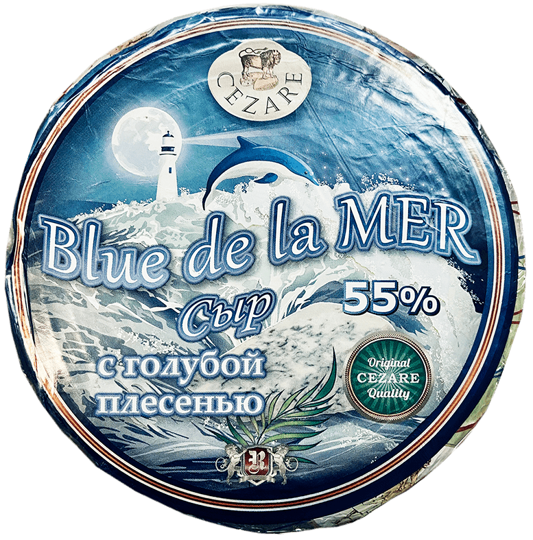 Сыр Blue de la MER с голуб.плесенью 55%  круг2,5кг