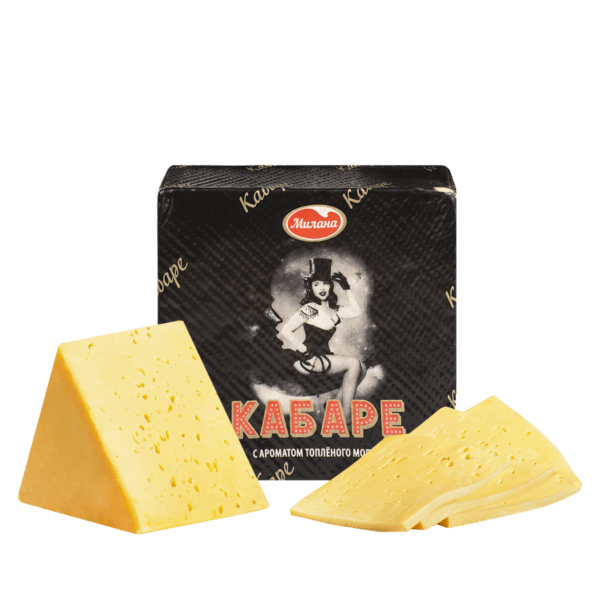 Продукт сырный Кабаре 50% , квадрат 6х2кг ТМ "Милана"